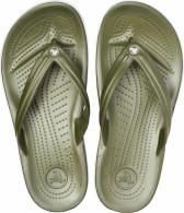 CROCS Crocband Flip Army Green / White