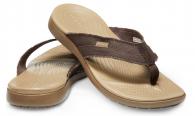 Crocs Santa Cruz Canvas Flip M 205612 Espresso / Khaki