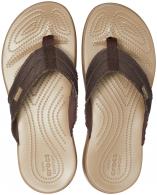 Crocs Santa Cruz Canvas Flip M 205612 Espresso / Khaki