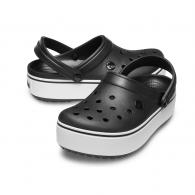 Crocband™ Platform Clog Black / White