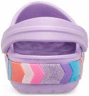 Crocs Crocband Chevron Beaded Clog Kids orchid